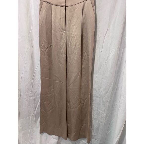 Veronica Beard Women's Taupe Wide-Leg Trousers Size 4 NWOT - Picture 1 of 7